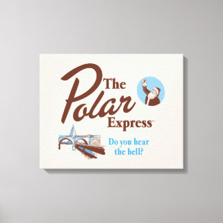 The Polar Express | "Do You Hear The Bell" Retro Canvas Print
