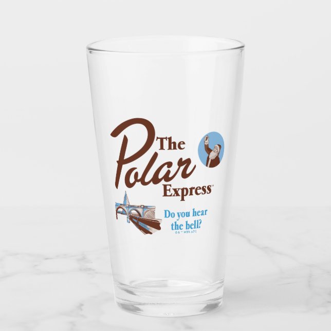The Polar Express | "Do You Hear The Bell" Retro Glass (Front)