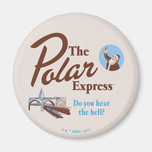 The Polar Express | "Do You Hear The Bell" Retro Magnet (Front)