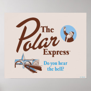 The Polar Express   "Do You Hear The Bell" Retro Poster