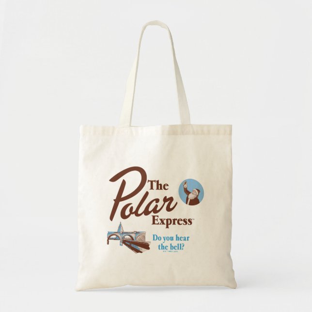 The Polar Express | "Do You Hear The Bell" Retro Tote Bag (Front)