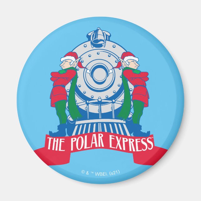 The Polar Express | Elves Standing By Train Magnet (Front)