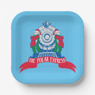 The Polar Express Elves Standing By Train Paper Plate