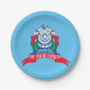 The Polar Express   Elves Standing By Train Paper Plate