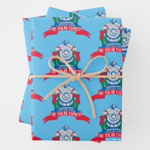 The Polar Express   Elves Standing By Train Wrapping Paper Sheet