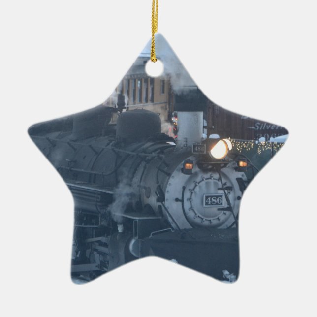 The Polar Express Engine Ceramic Tree Decoration (Front)