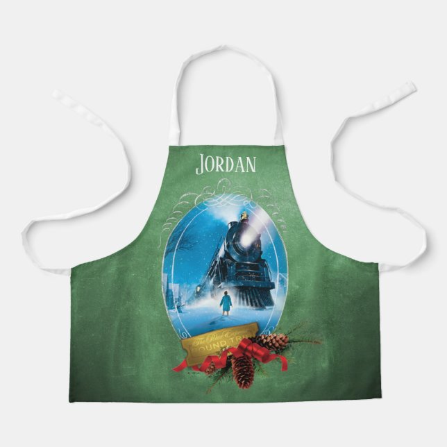 The Polar Express | Holiday Framed Train Arrival Apron (Front)