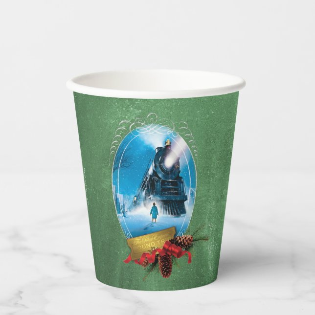 The Polar Express | Holiday Framed Train Arrival Paper Cups (Front)