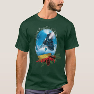 The Polar Express   Holiday Framed Train Arrival T-Shirt