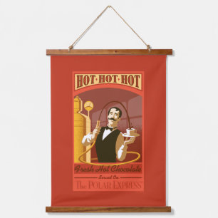 The Polar Express   Hot Chocolate Vintage Art Hanging Tapestry