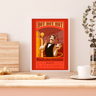 The Polar Express   Hot Chocolate Vintage Art Poster
