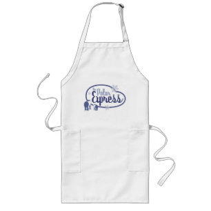 The Polar Express   Polar Bears Retro Graphic Long Apron