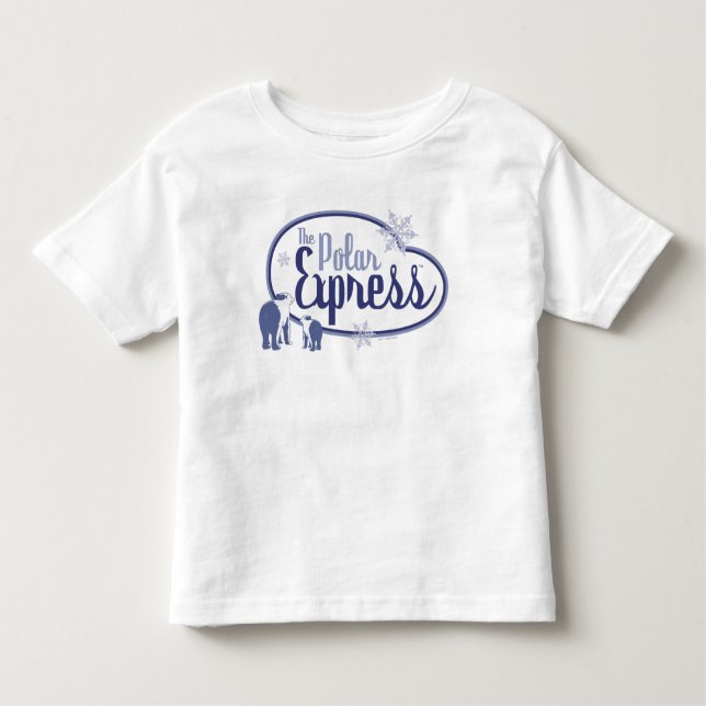 The Polar Express | Polar Bears Retro Graphic Toddler T-Shirt (Front)