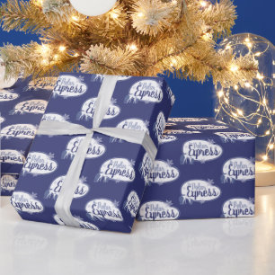 The Polar Express   Polar Bears Retro Graphic Wrapping Paper