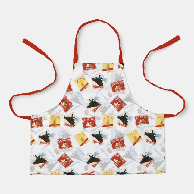 The Polar Express | Retro Sticker Pattern Apron (Front)