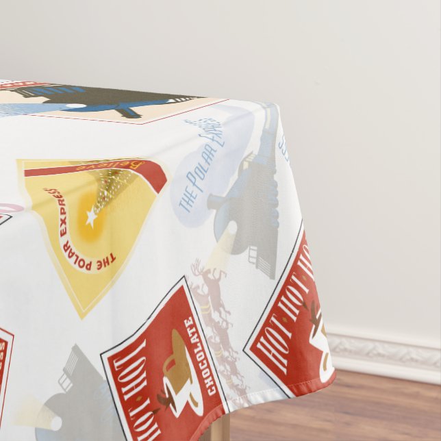 The Polar Express | Retro Sticker Pattern Tablecloth (In Situ)