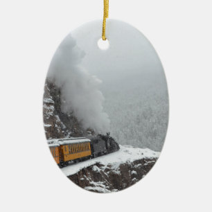 The Polar Express Rounds the Bend Ceramic Tree Decoration