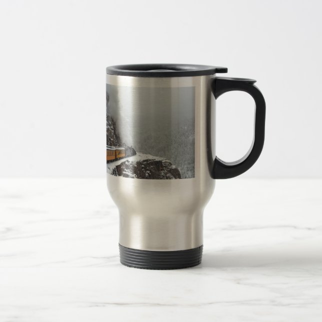 The Polar Express Rounds the Bend Travel Mug (Right)
