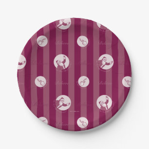 The Polar Express   Striped Santa Claus Pattern Paper Plate