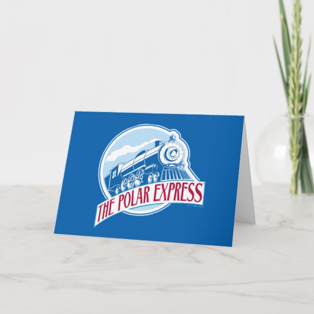 The Polar Express | Train Badge Holiday Card (Front)