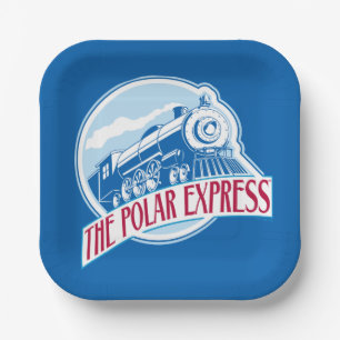 The Polar Express   Train Badge Paper Plate
