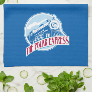 The Polar Express Train Badge Tea Towel
