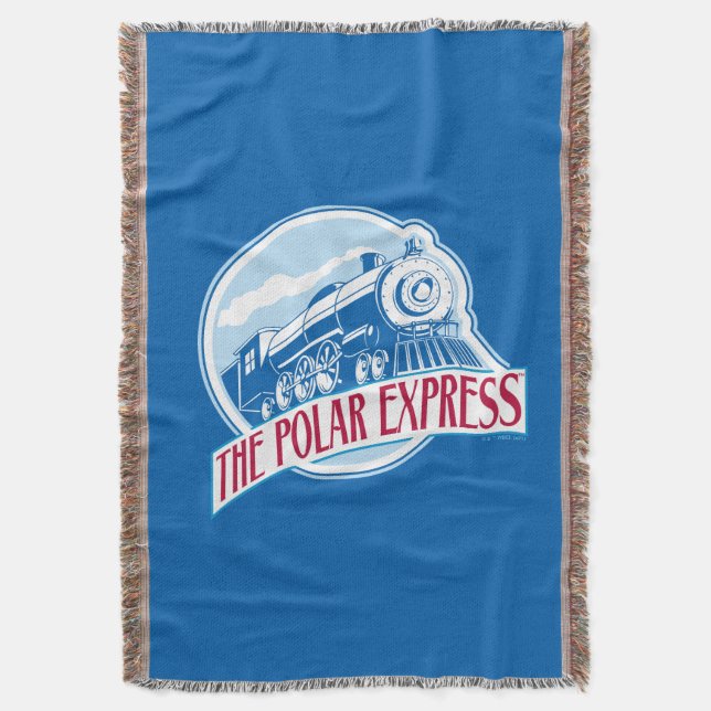 The Polar Express | Train Badge Throw Blanket (Front Vertical)