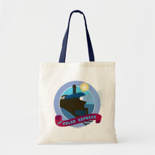 The Polar Express   Vintage Train Badge Tote Bag
