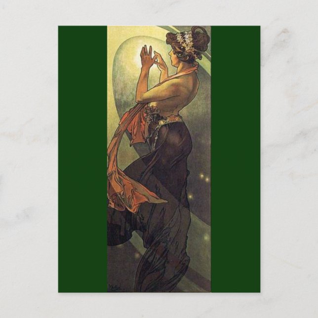 The Polar Star- Art Nouveau Postcard (Front)
