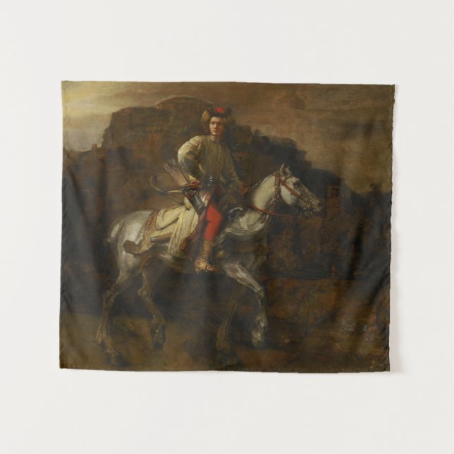 The Polish Rider by Rembrandt van Rijn Tapestry (Front (Horizontal))
