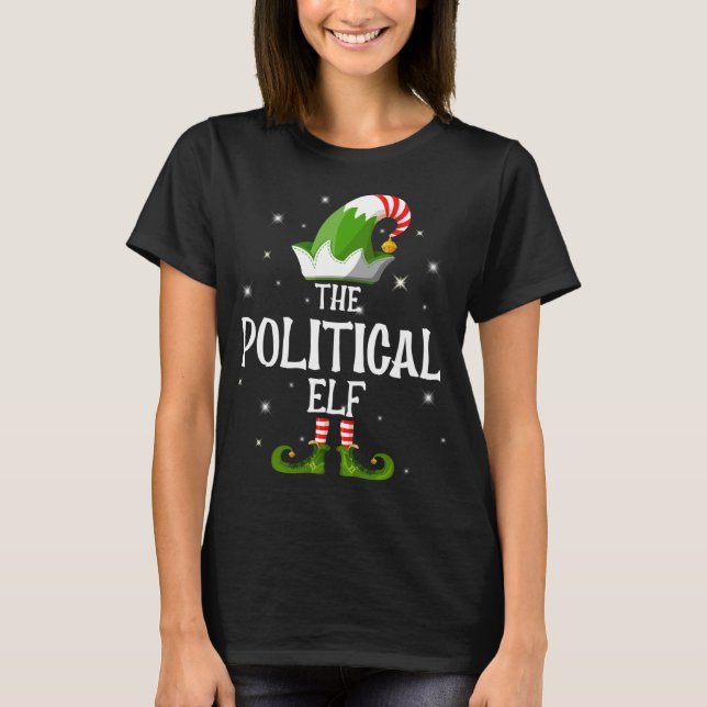 The Political Elf Family Matching Christmas T-Shirt (Front)