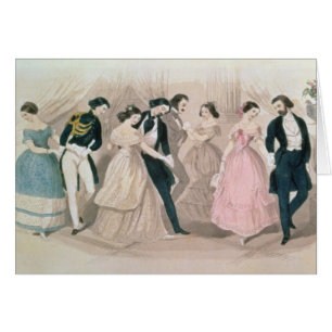 The Polka Fashions, from Godey's Lady's Book