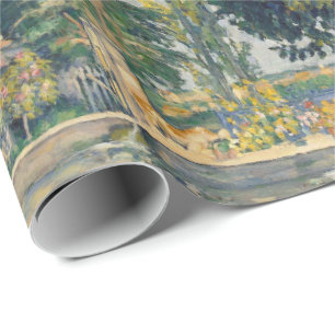 The Pond by Paul Cezanne Wrapping Paper