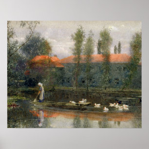 The Pond of William Morris Works at Merton Abbey ( Poster