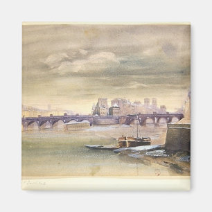 The Pont-Neuf and the Ile de la Cite, 1881 Magnet
