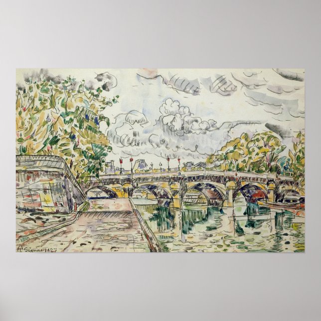 The Pont Neuf, Paris, 1927 Poster (Front)