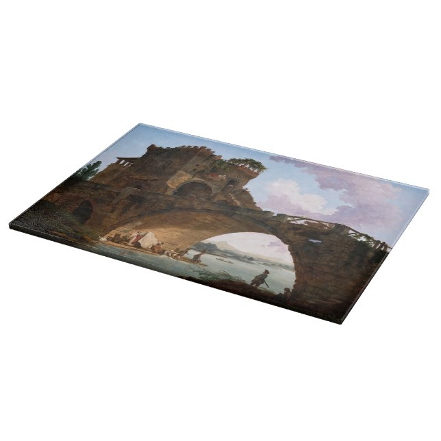 The Ponte Salario by Hubert Robert Cutting Board (Corner)
