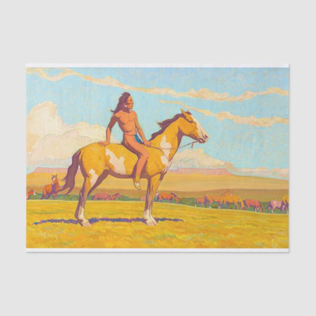 The Pony Boy, 1920 by Maynard Dixon Tissue Paper (Front)