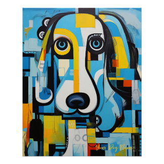 The Poodle Dog Portrait 001 - Sable Gabriel Poster