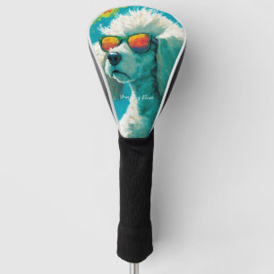 The Poodle Dog With Sunglasses 010 Golf Head Cover