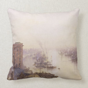 The Pool from the Adelaide Hotel, London Bridge Cushion