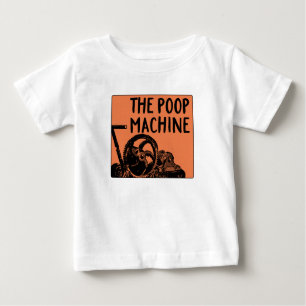 The Poop Machine  with Gears Baby T-Shirt