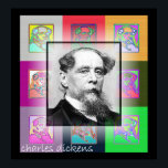 The Pop Art Charles Dickens Poster<br><div class="desc">A splendid portrait of the great author is surrounded by little pop art echoes</div>
