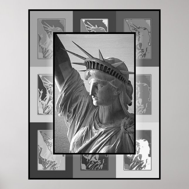 The Pop Art Lady Liberty Poster (Front)