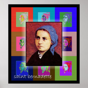The Pop Art Saint Bernadette Poster