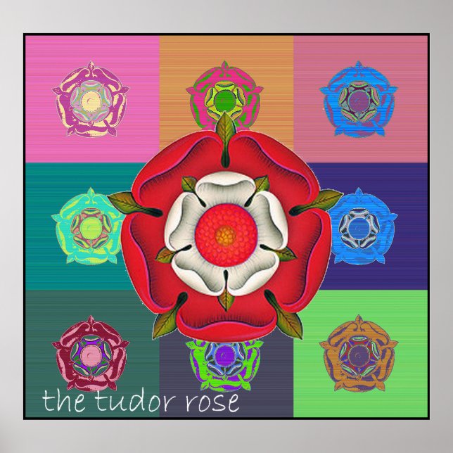 The Pop Art Tudor Rose Poster (Front)