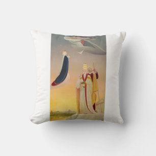 The Pope of Rome, Virgin Mary and Jesus Cushion