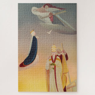 The Pope of Rome, Virgin Mary and Jesus Jigsaw Puzzle
