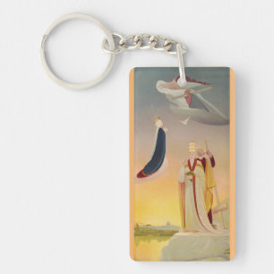 The Pope of Rome, Virgin Mary and Jesus Key Ring
