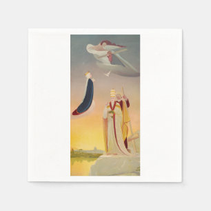 The Pope of Rome, Virgin Mary and Jesus Napkin